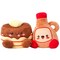 SnugArooz: Pancake & Syrup - 2 Pack Plush Dog Toys, Food-Themed Characters, Squeak-Crinkle, Pet Multi-Sensory Play, Soft Companions, Cuddle-Fetch-Chew